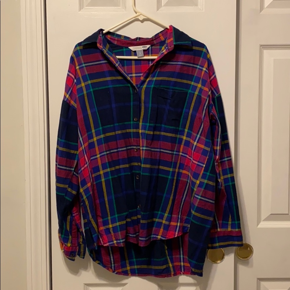 Multicolored flannel